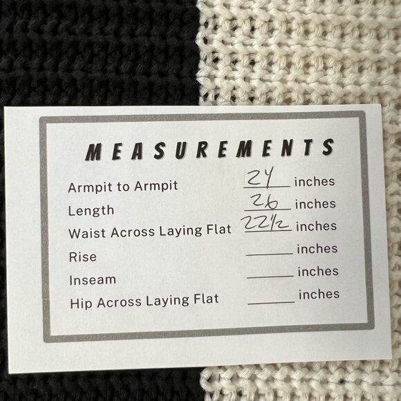 Anthropologie Moth Womens Cold Shoulder Sweater Blsck White Stripes size Medium - Picture 10 of 10